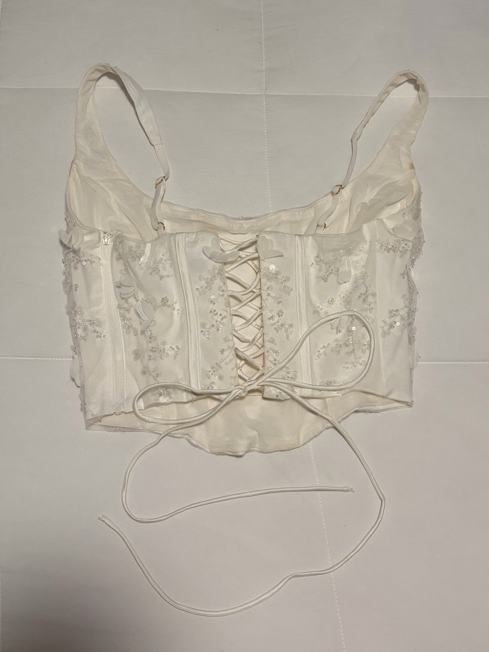Oh Polly Letitia Embellished Lace-up Corset Top - Picture 8 of 8